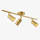 Barre spots LED en aluminium noir et doré Golden