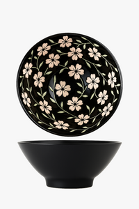 Bol ramen japonais céramique motif floral 12l