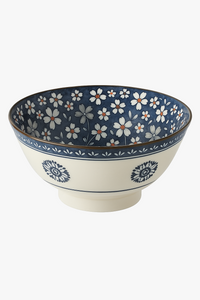 Bol ramen japonais ceramique motif floral grande capacite 12l