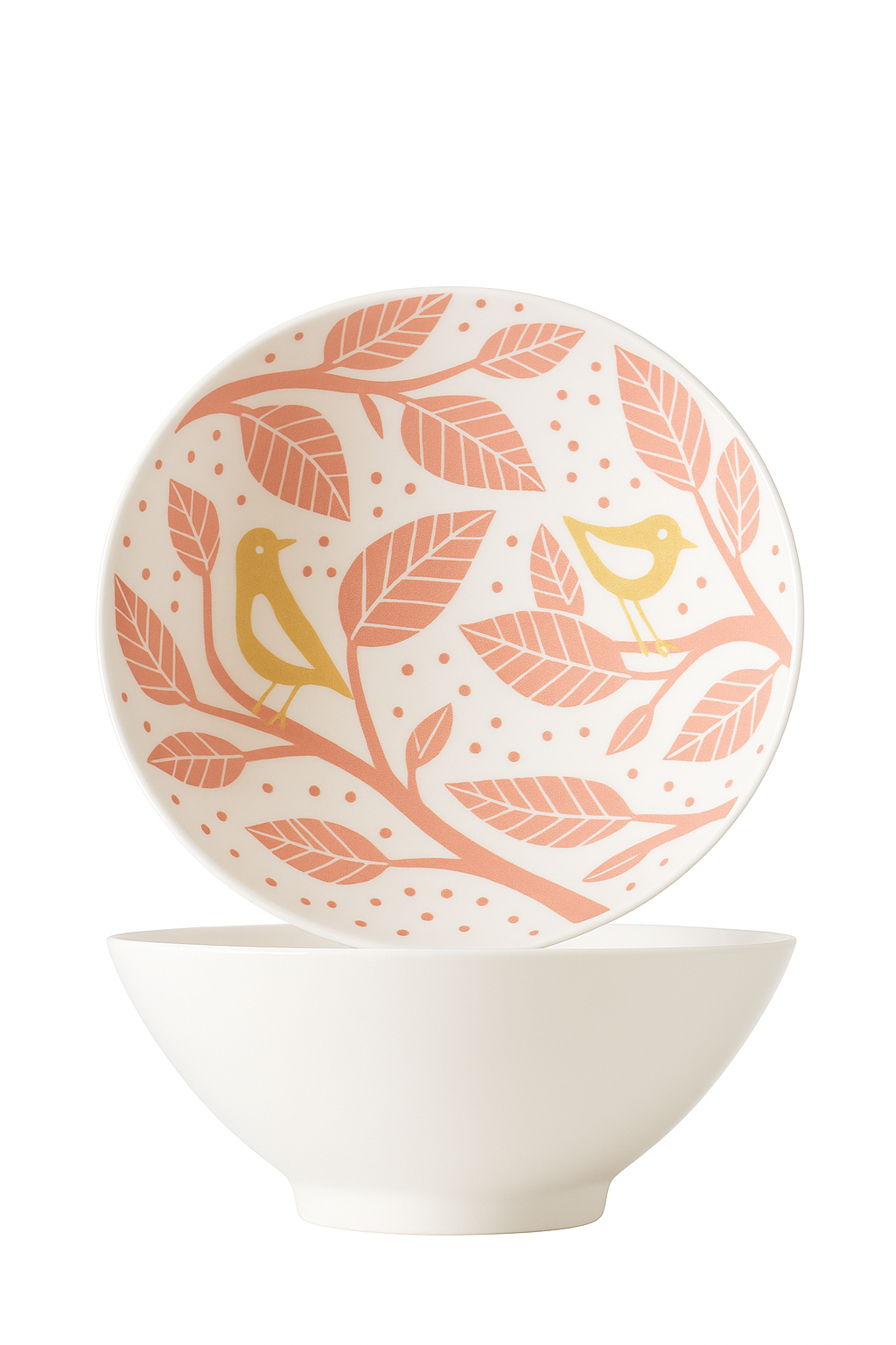 bol ramen japonais céramique motifs floraux 1 2l - vue 2 sur 2