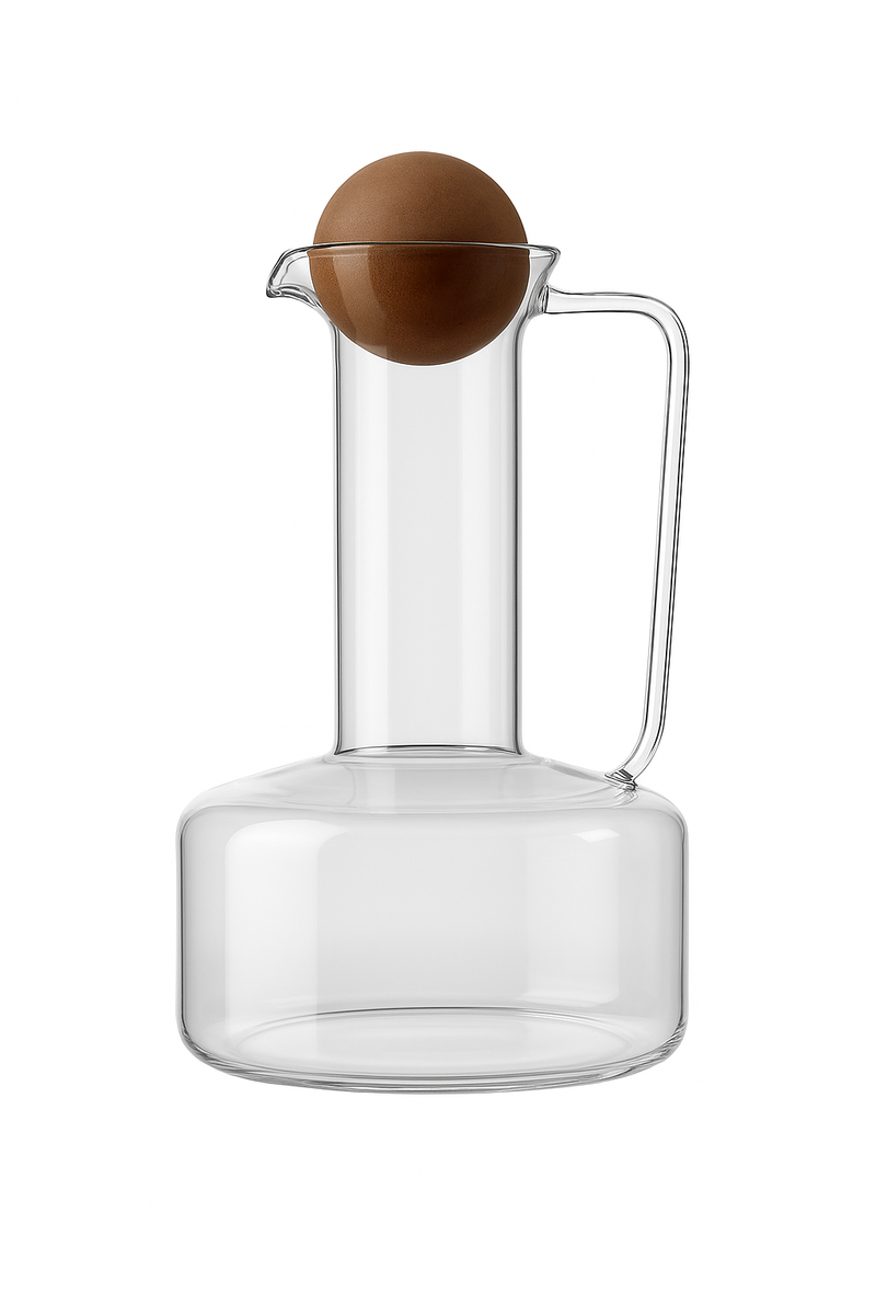 Bouilloire verre style nordique 1500ml avec tasses