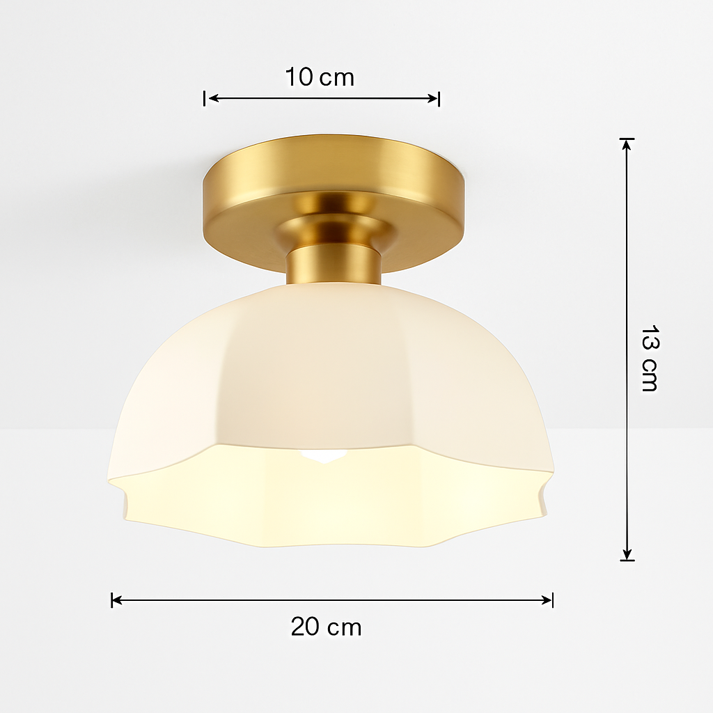 Céramique verre Led couloir plafonnier pour allée couloir vestiaire balcon nordique E27 acrylique lustre reste luminaires - vue 14 sur 23