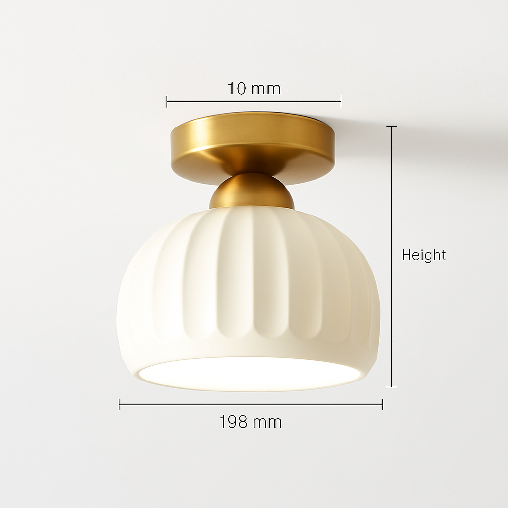 Céramique verre Led couloir plafonnier pour allée couloir vestiaire balcon nordique E27 acrylique lustre reste luminaires - vue 17 sur 23
