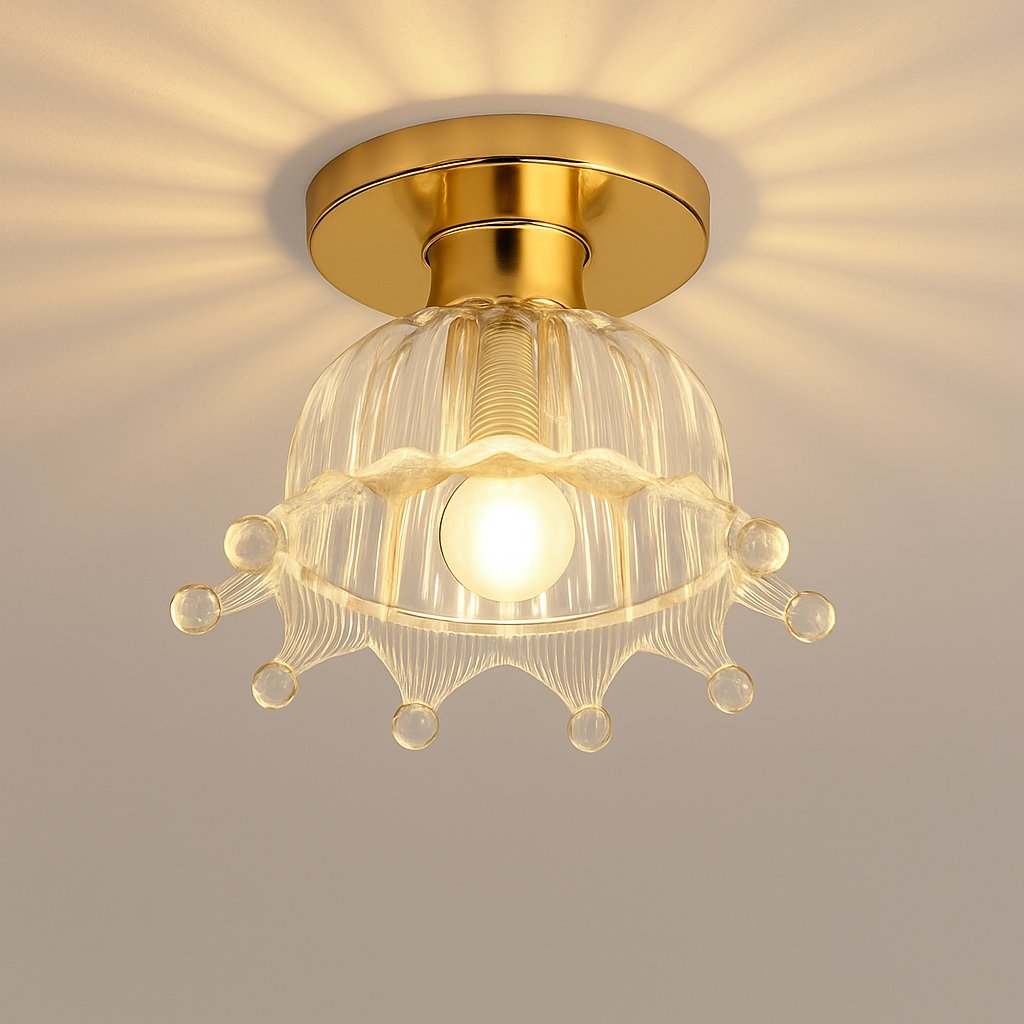 Céramique verre Led couloir plafonnier pour allée couloir vestiaire balcon nordique E27 acrylique lustre reste luminaires - vue 21 sur 23