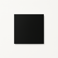 Cache prise plate en acier noir mat