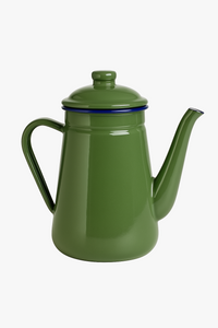 Cafetière émaillée vintage 1 1l poignée style rétro
