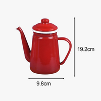 Cafetiere emaillee vintage 1 1l style retro polyvalente