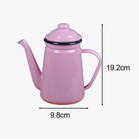 Cafetiere emaillee vintage avec poignee resistante 11l