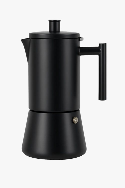 Cafetière italienne induction acier inoxydable design classique