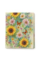 Chemin de table motifs tournesols papillons style champetre