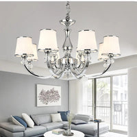Lustre Chrome moderne Led en cristal E14