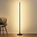 Colonne lampadaire LED lampe sur pied moderne lampadaires simples pour salon Foyer à côté de la lampe 18W luminaire de sol à intensité variable