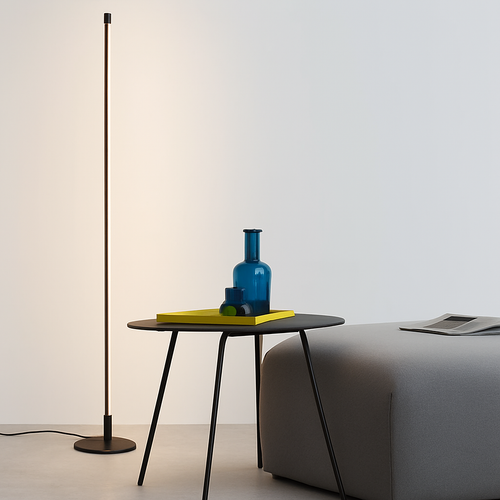 Colonne lampadaire LED lampe sur pied moderne lampadaires simples pour salon Foyer à côté de la lampe 18W luminaire de sol à intensité variable - vue 7 sur 6