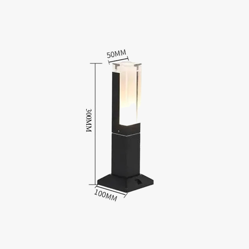 colonne lumineuse led étanche pour jardin et extérieur
