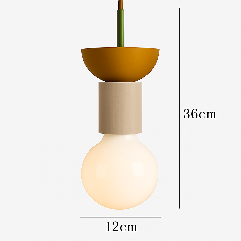 Couleur nordique bois suspension LED lumière cuisine suspension lampe Restaurant plafond lustre Luminaire chambre maison déco Luminaire - vue 13 sur 15