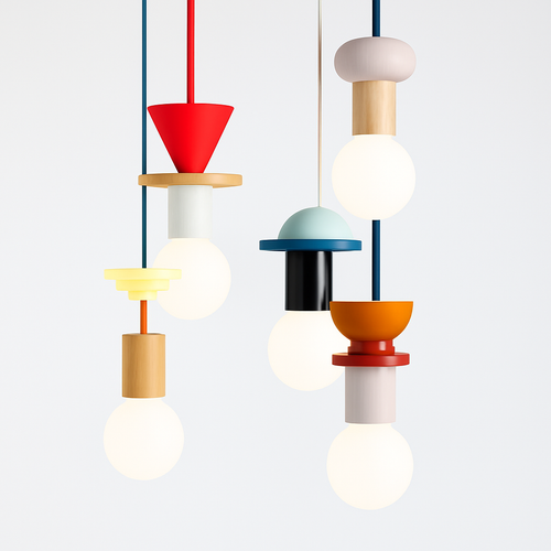 Couleur nordique bois suspension LED lumière cuisine suspension lampe Restaurant plafond lustre Luminaire chambre maison déco Luminaire - vue 3 sur 15