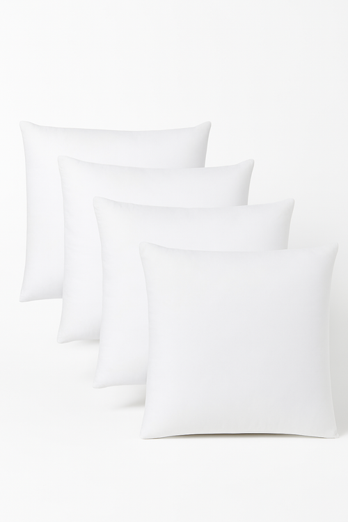 coussin décoratif carré en coton doux 45x45 cm pour lit ou canapé - vue 2 sur 6