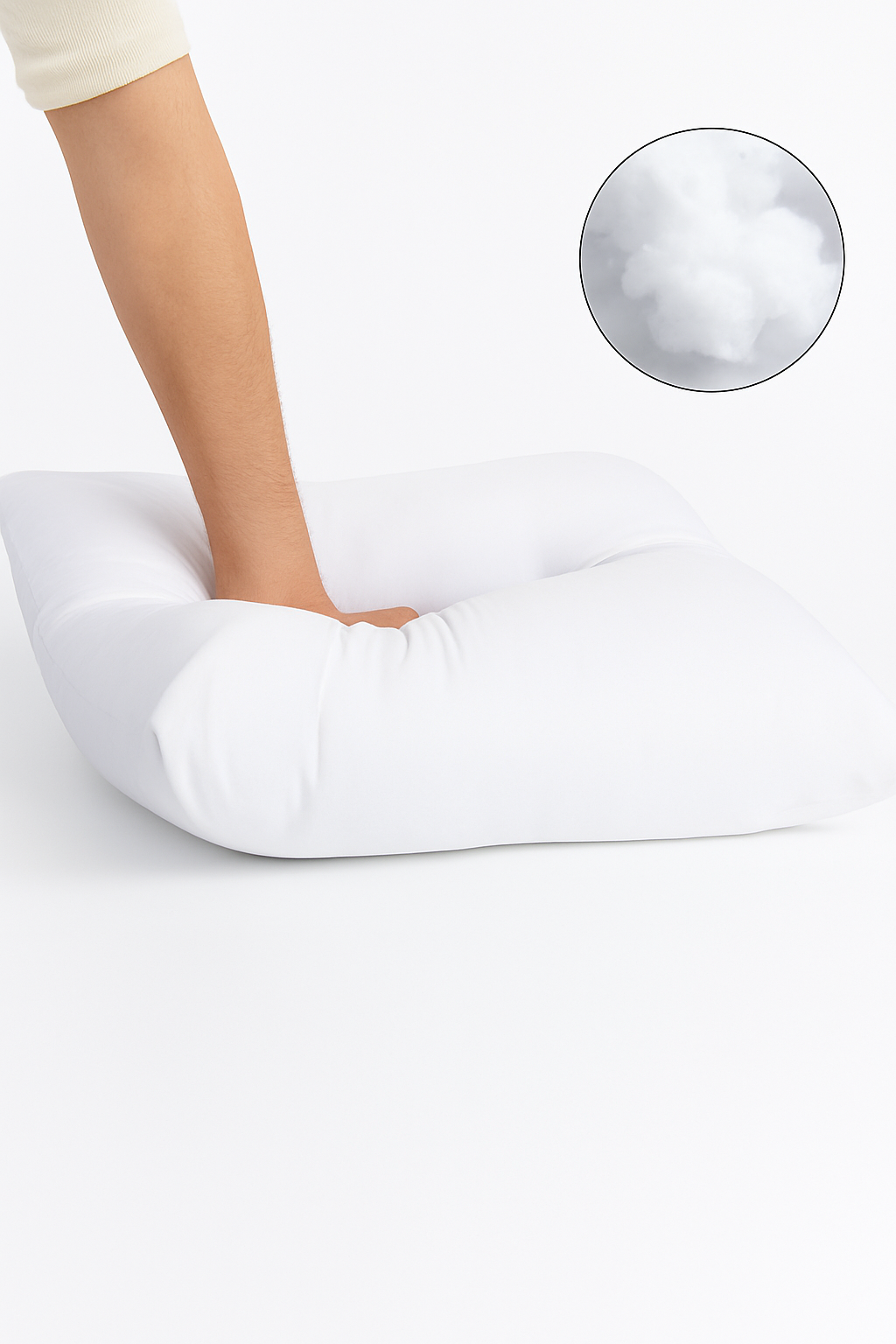 coussin décoratif carré en coton doux 45x45 cm pour lit ou canapé - vue 3 sur 6