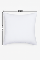 coussin décoratif carré en coton doux 45x45 cm pour lit ou canapé