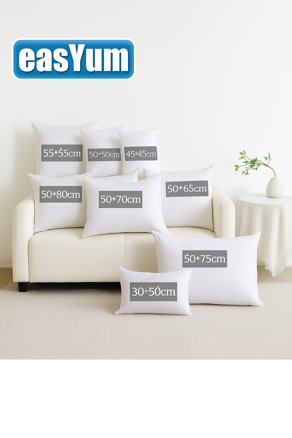 coussin en duvet d'oie hypoallergénique pour un confort optimal - vue 8 sur 8