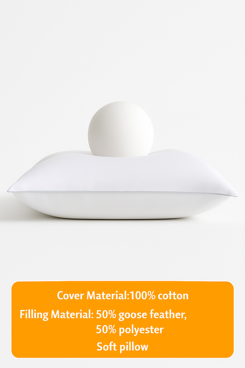 coussin en duvet d'oie hypoallergénique pour un confort optimal - vue 7 sur 8