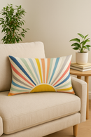 coussin lombaire géométrique abstrait double face décoratif