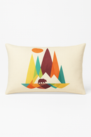 coussin lombaire motif géométrique abstrait double face décoratif