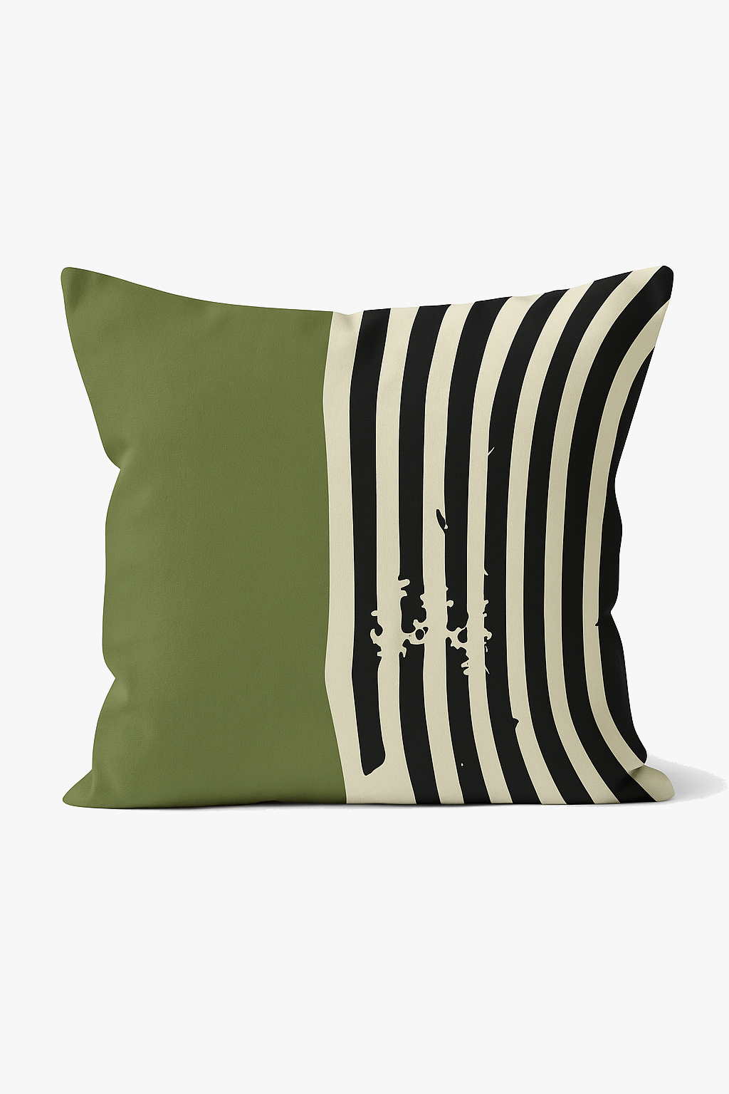 coussin à motif végétal vert pour un intérieur confortable