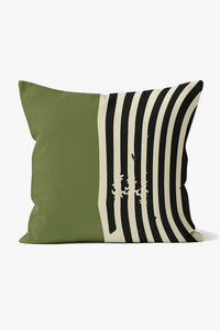 coussin à motif végétal vert pour un intérieur confortable