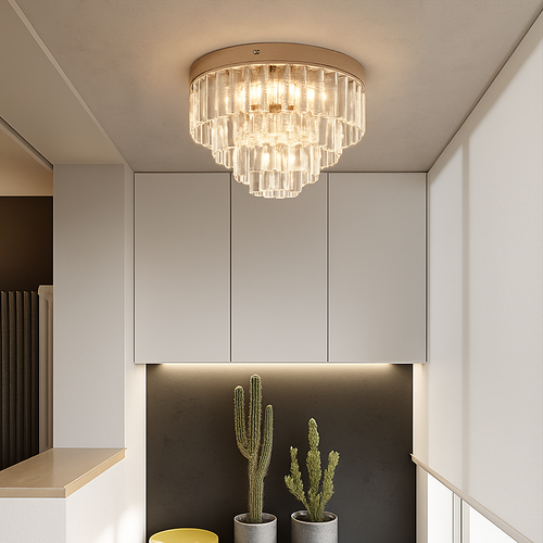 Cristal K9 LED plafonnier moderne suspension lumière maison déco suspendus luminaires cuisine salle à manger salon lustre lampes - vue 2 sur 8