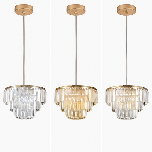 Cristal K9 LED plafonnier moderne suspension lumière maison déco suspendus luminaires cuisine salle à manger salon lustre lampes - vue 5 sur 8