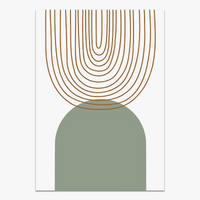 décoration murale géométrique abstraite style boho moderne
