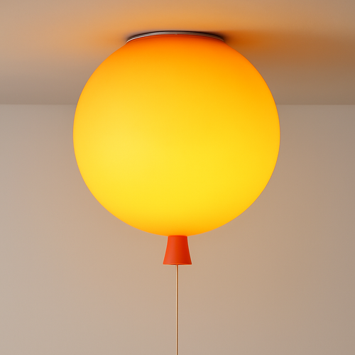 D300mm ball shape ceiling light, beautiful children bedroom ballon lamp, foyer colorful decoration lighting - vue 4 sur 5