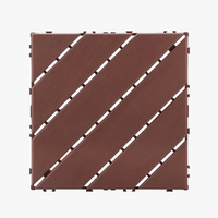 Dalles de sol extérieur clipsables plastique 30x30cm