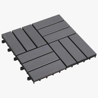 Dalles terrasse emboitables 30x30 style bois extérieur