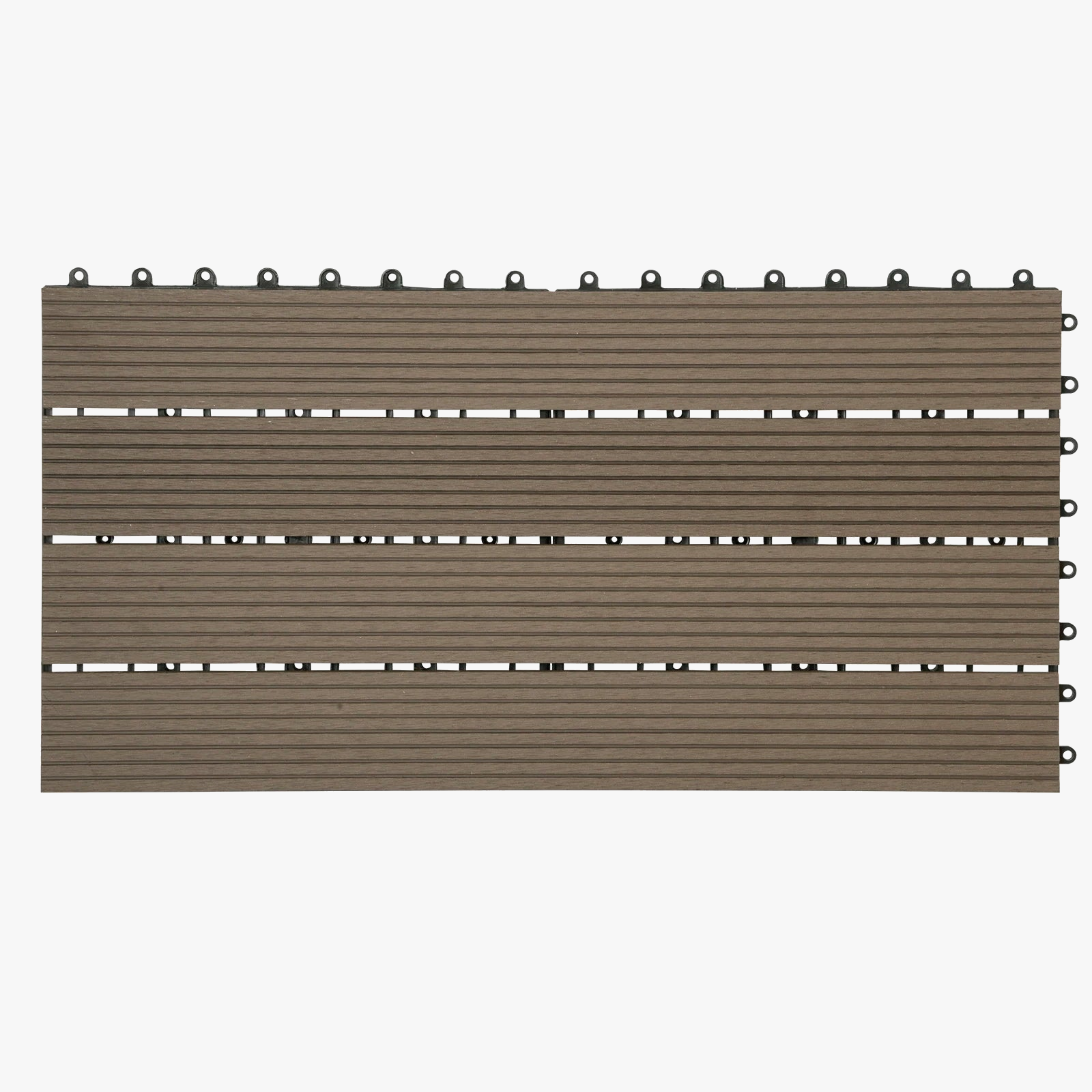 Dalles terrasse wpc emboitables 30x60 6 lames