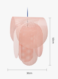 Suspension design danois métal troué arrondi