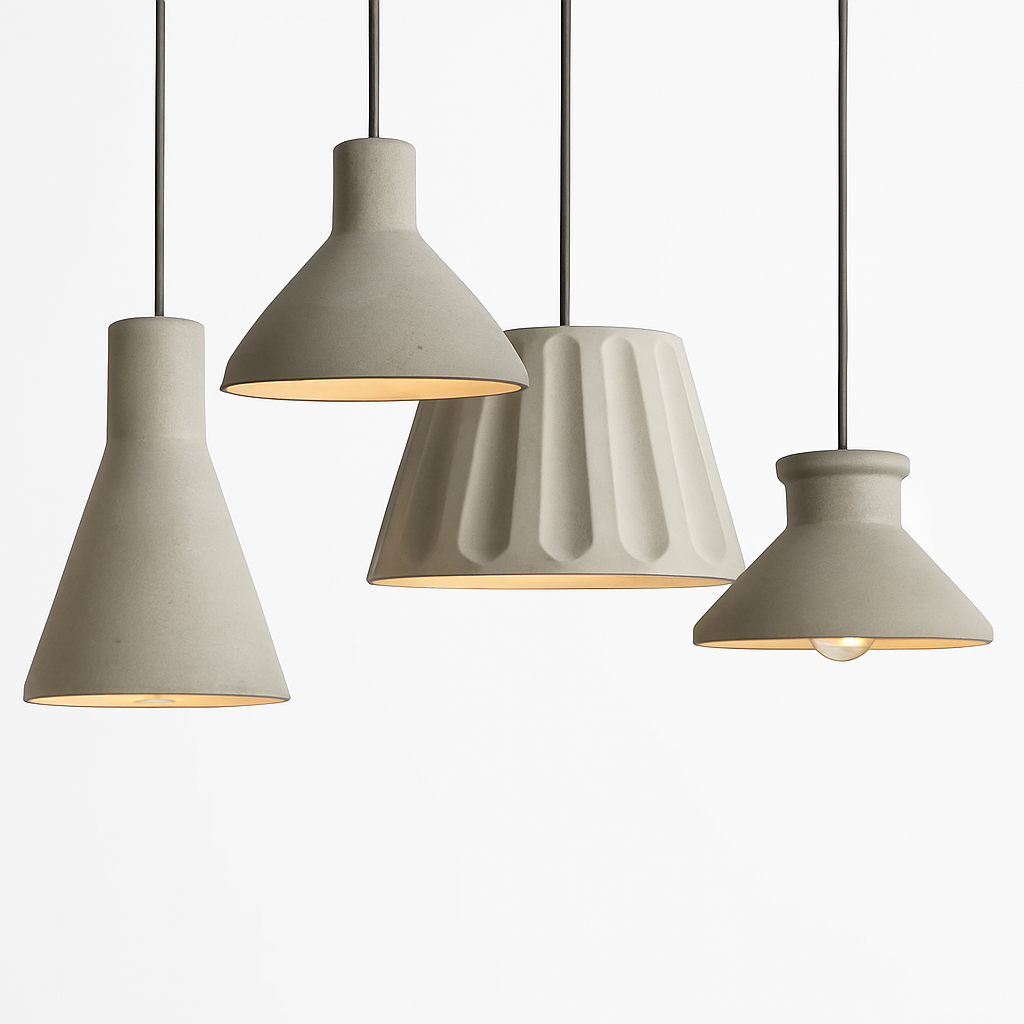 Design LED lustres en ciment suspension LED luminaires américain créatif Vintage lampe salle à manger Restaurant Luminaire