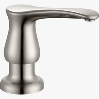 distributeur de savon pour cuisine noir mat nickel brossé