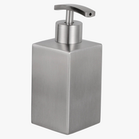 distributeur de savon pressable en acier inoxydable pour liquide