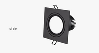 double spot led dimmable encastré décoration plafond