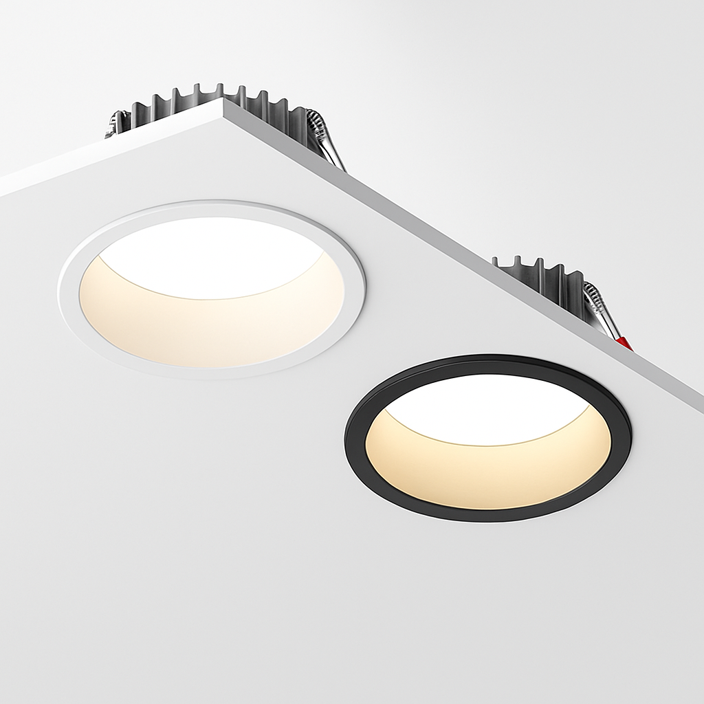 encastré led spot anti-éblouissement aluminium projecteur à intensité variable - vue 1 sur 22