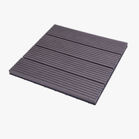 Ensemble 11 dalles terrasse wpc clipsables 30x30