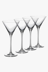 Ensemble 4 verres martini design classique 130ml