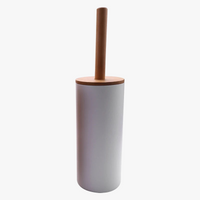 ensemble brosse de toilette en bambou avec accessoires élégants