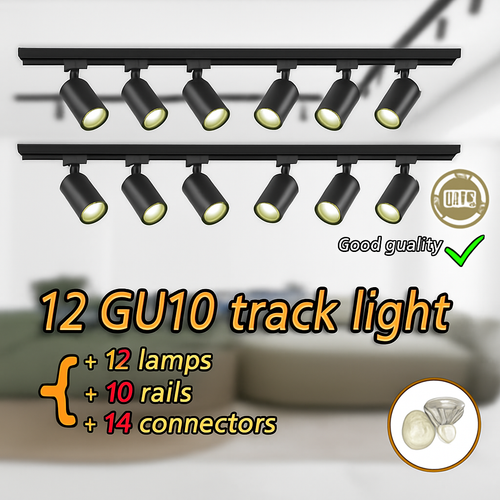 ensemble d'éclairage sur rail dimmable pour maison intelligente - vue 2 sur 22