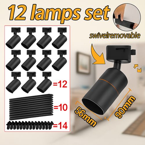 ensemble d'éclairage sur rail dimmable pour maison intelligente - vue 3 sur 22