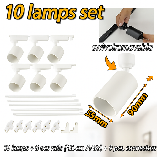 ensemble d'éclairage sur rail dimmable pour maison intelligente - vue 15 sur 22