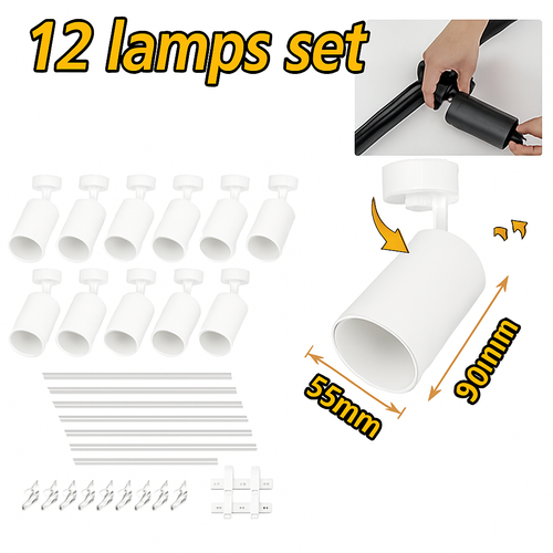 ensemble d'éclairage sur rail dimmable pour maison intelligente - vue 17 sur 22