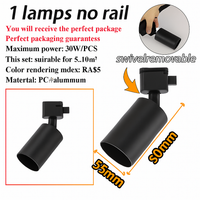 ensemble d'éclairage sur rail dimmable pour maison intelligente